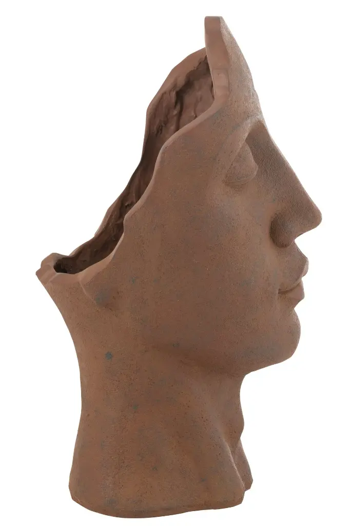 Cachepot David Argile Rouille Large J-Line-2.webp