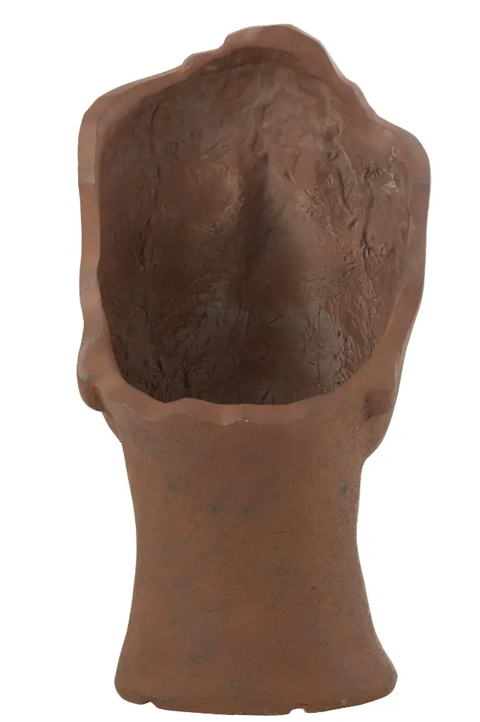 Cachepot David Argile Rouille Large J-Line-3.webp