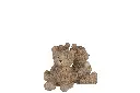 Teddy 3 Parties Resine Marron Clair J-Line 21580-3.webp