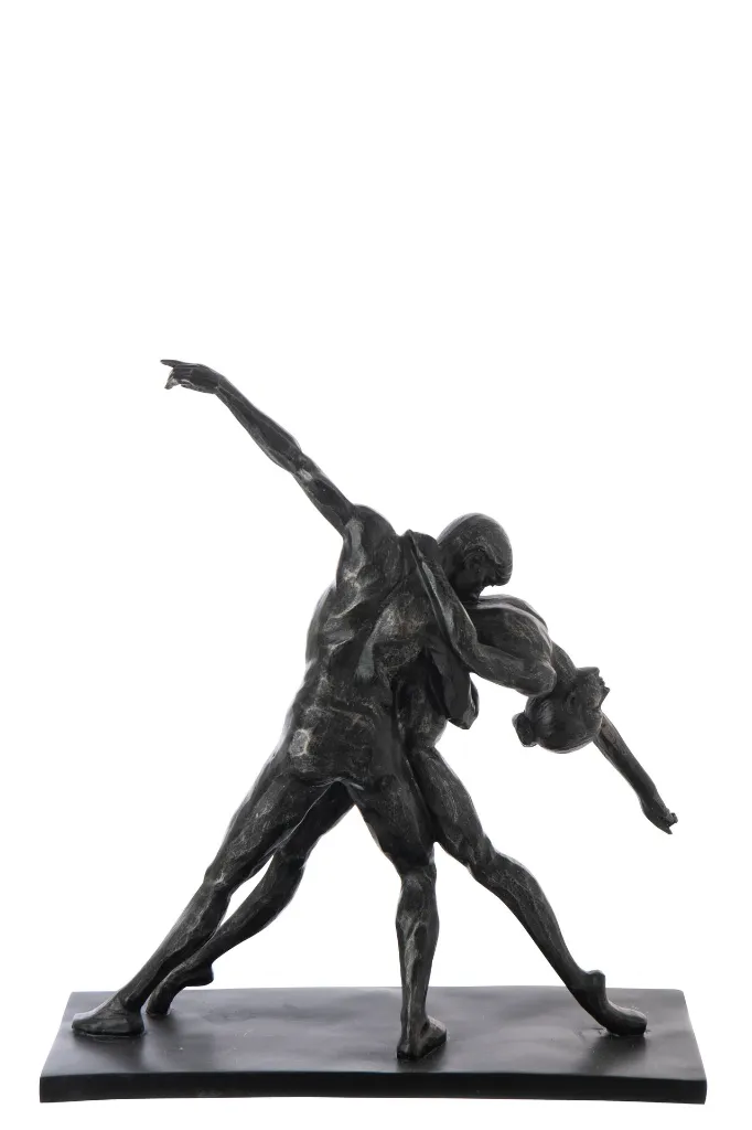 Couple Sur Base Danse Poudre De Chaux Noir J-Line 55536-2.webp