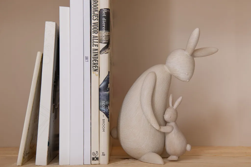 Lapin Maman Avec Enfant J-Line 64710-A.webp