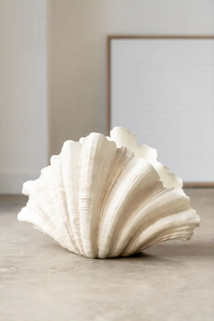 Deco Vase Coquillage J-Line 40543-A.webp