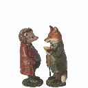 Renard et hérisson en costume J-Line 265025-2.webp
