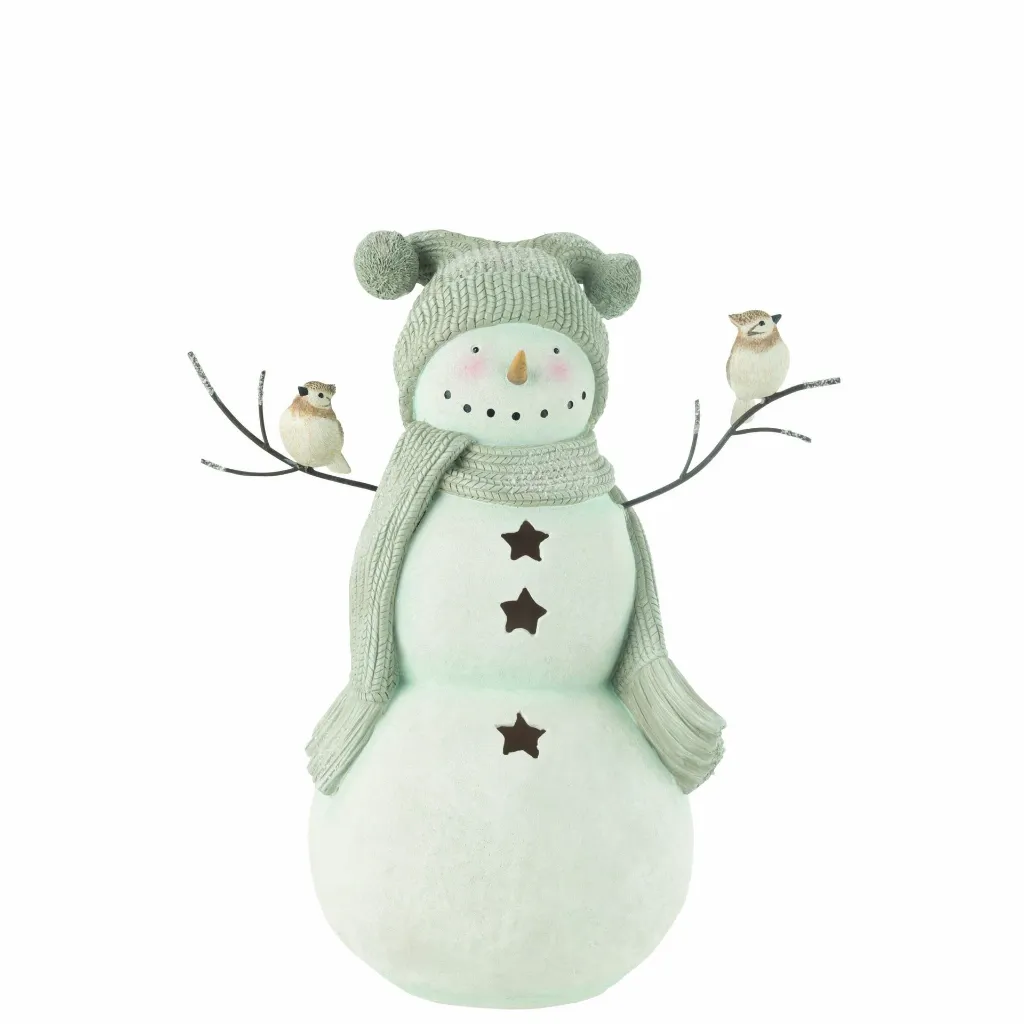 Bonhomme De Neige Oiseaux J-Line 49820-2.webp