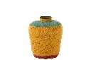 Vase Large Lignes Jonc De Mer Jaune/Bleu J-Line