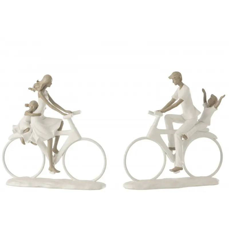 Parent avec enfant à vélo J-Line
