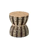 Table d'appoint corde et rotin J-Line