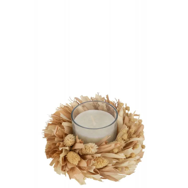 Bougie florale ronde J-Line