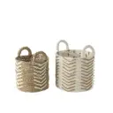 Panier Chevron Raffia J-Line