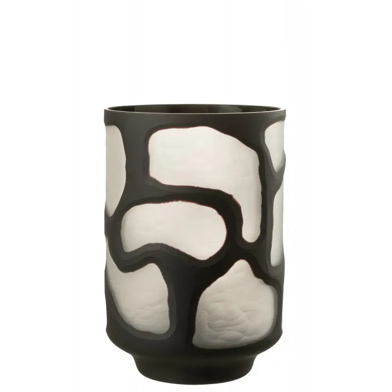 Vase taches noir J-Line
