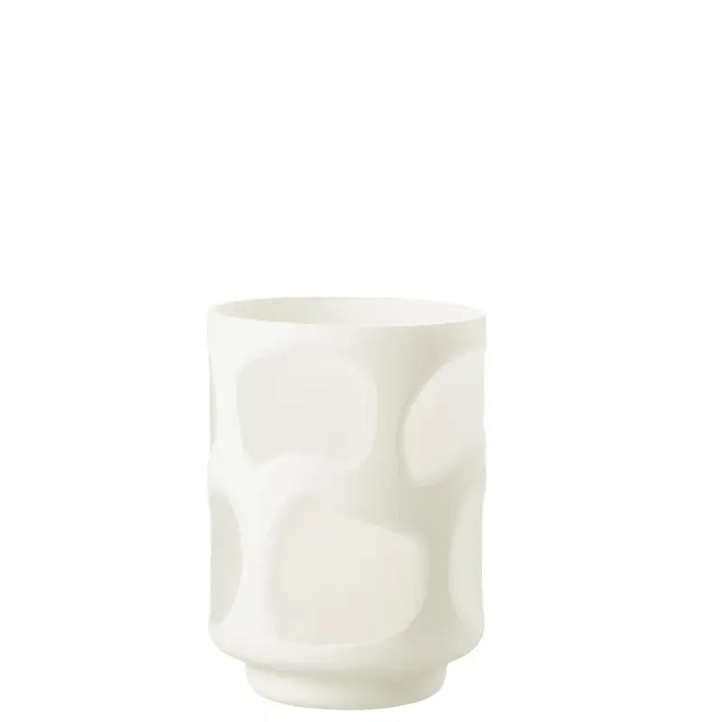 Vase taches blanc J-Line