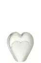 Presse-Papier Coeur En Verre Blanc (S) J-Line