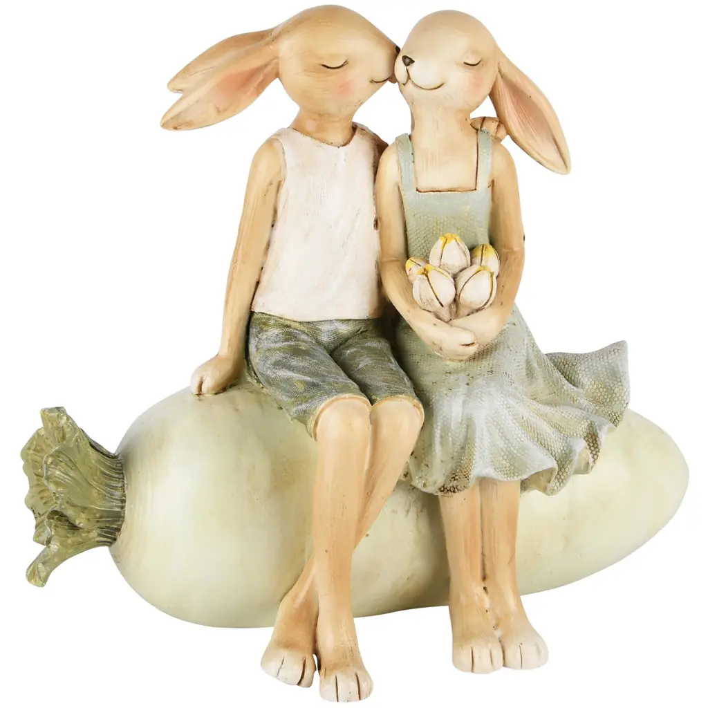 [A230256] Couple lapins bisou Dekoratief