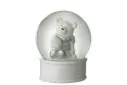 Boule A Neige Ours Polaire Resine Blanc/Argent (16596) J-Line