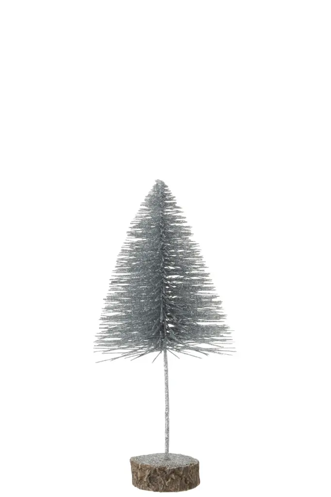 Sapin De Noel Decoratif Paillettes Argent Medium (97732) J-Line