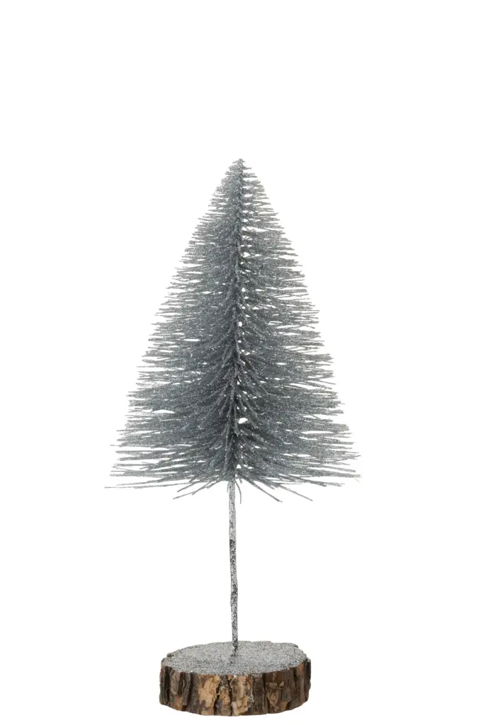 Sapin De Noel Decoratif Paillettes Argent Large (97733) J-Line
