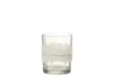 Photophore Glace Diamant Lignes Verre Transparent Large (6505) J-line