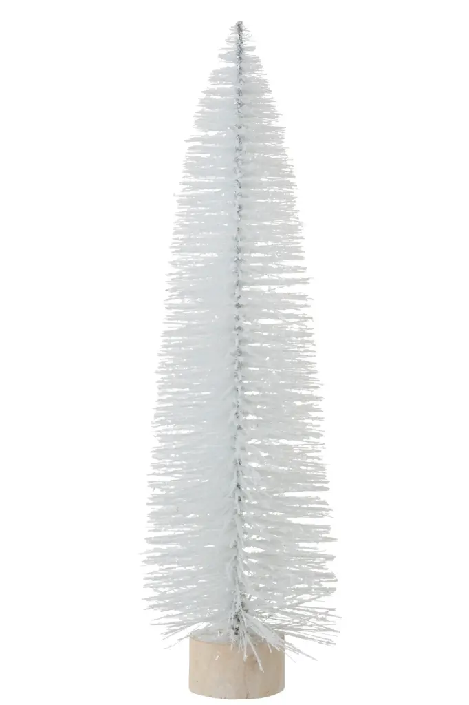 Sapin De Noel Decoratif Paillettes Blanc Extra Large (97727) J-line