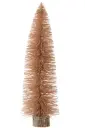 Sapin De Noel Decoratif Plastique Paillettes Vieux Rose Large (17618) J-line
