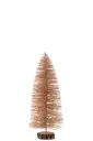 Sapin De Noel Decoratif Plastique Paillettes Vieux Rose Medium (17617) J-line