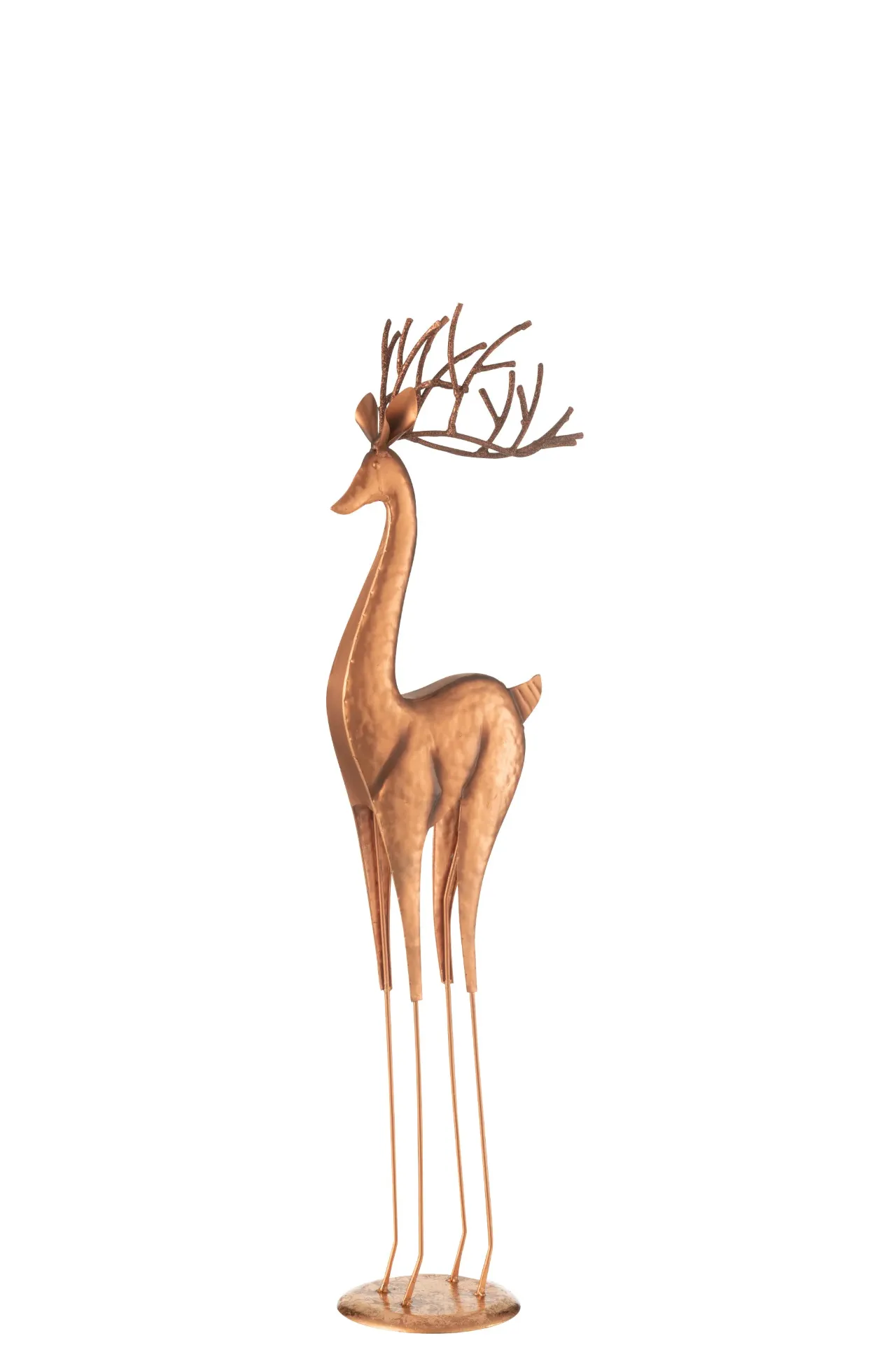 Renne Sur Pied Metal Cuivre Medium (45651) J-line