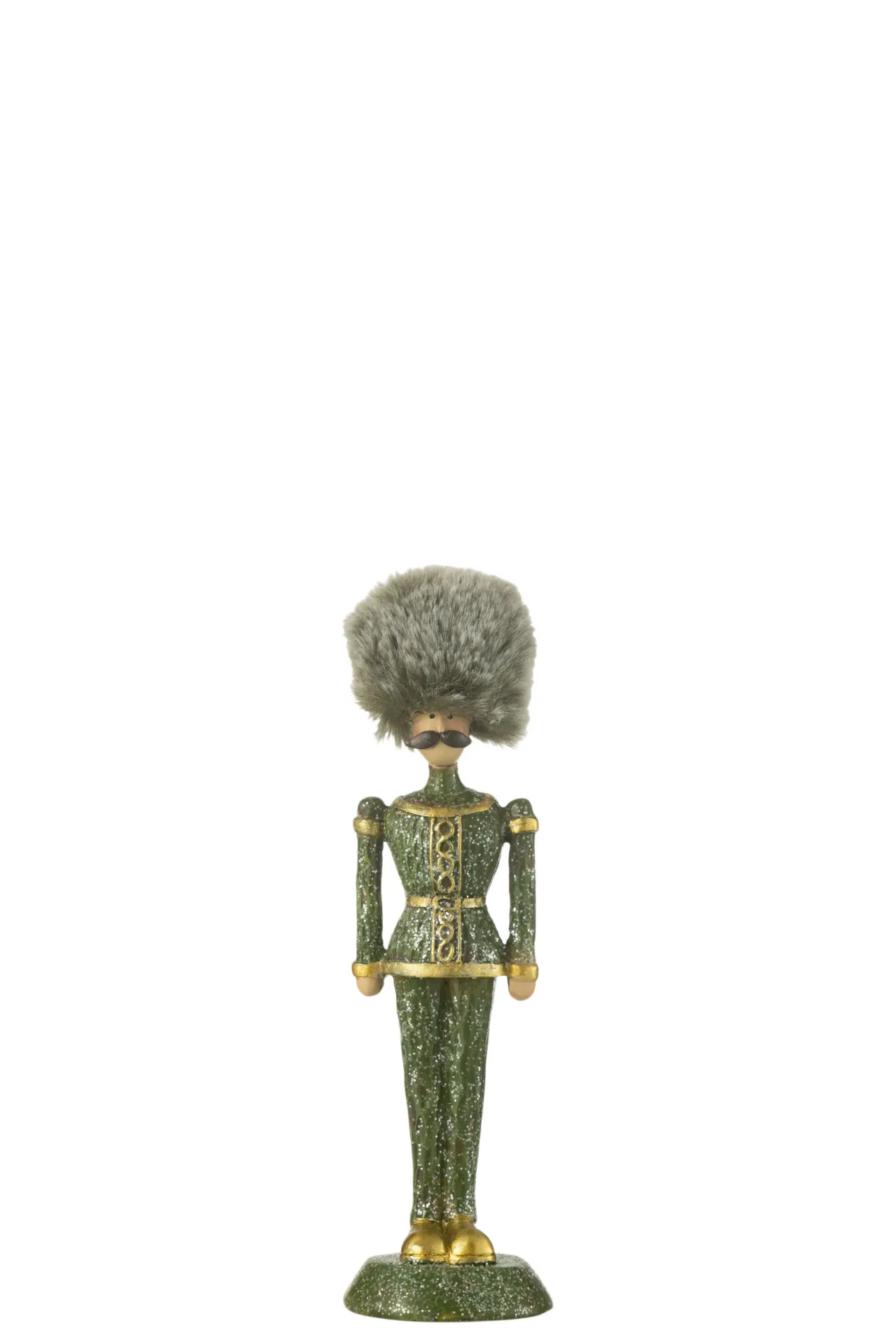 Casse-Noisette Fourrure Chapeau Paillettes Resin Vert Small (45591) J-line