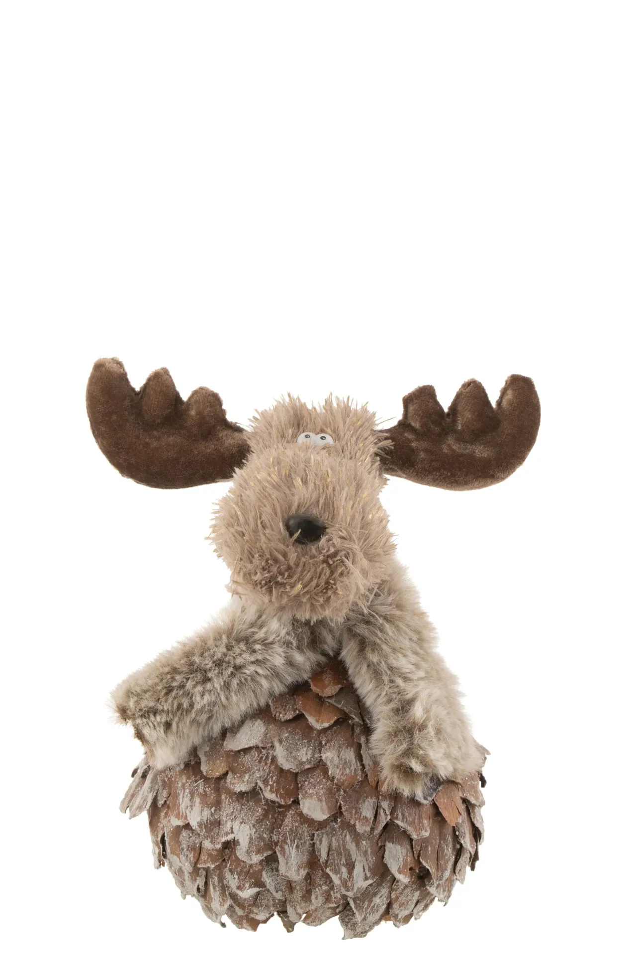 Renne+Echarpe Copeaux De Bois Brun/Gris Medium (27417) J-line