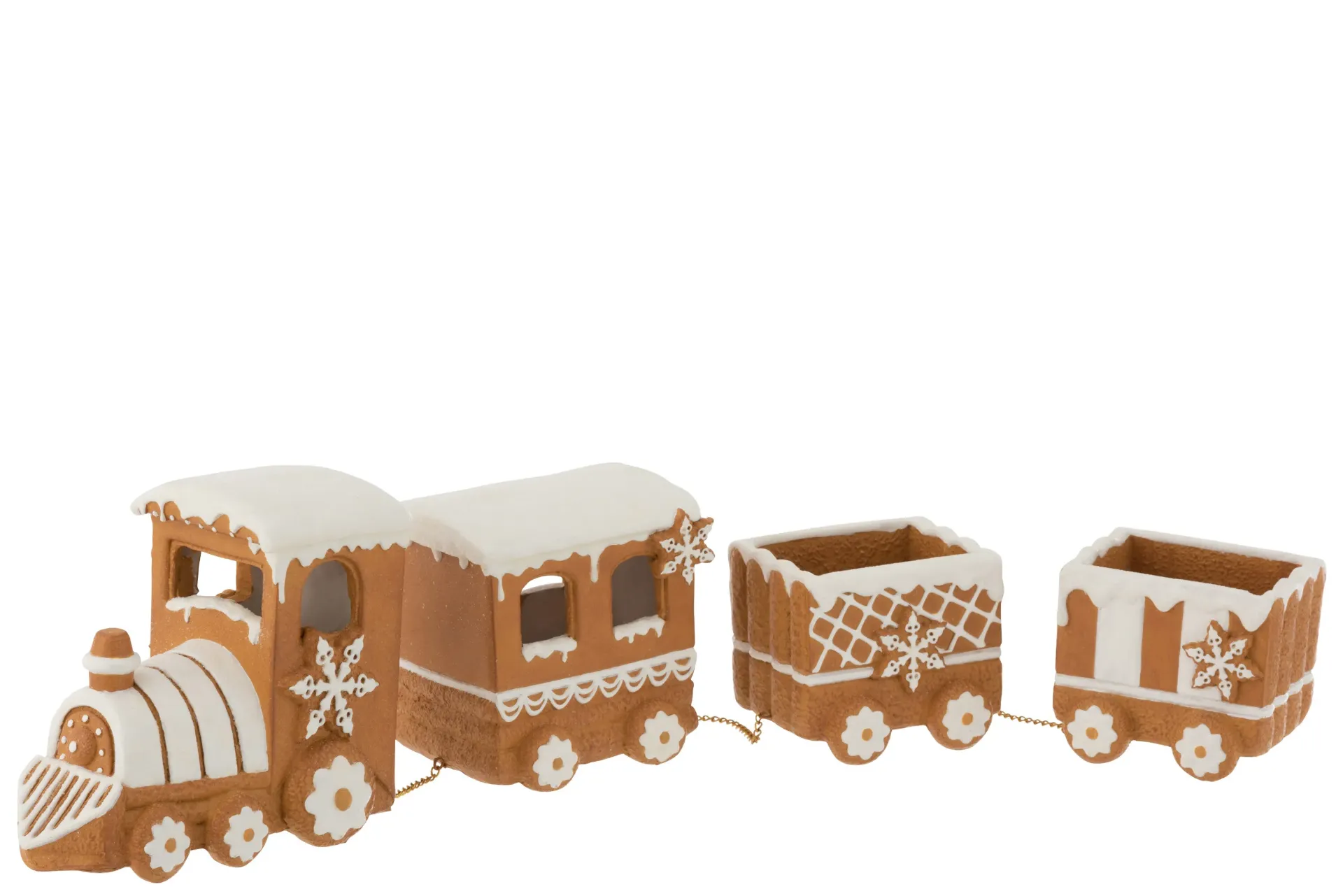 Train Pain D'epice Resine Marron (6415) J-line