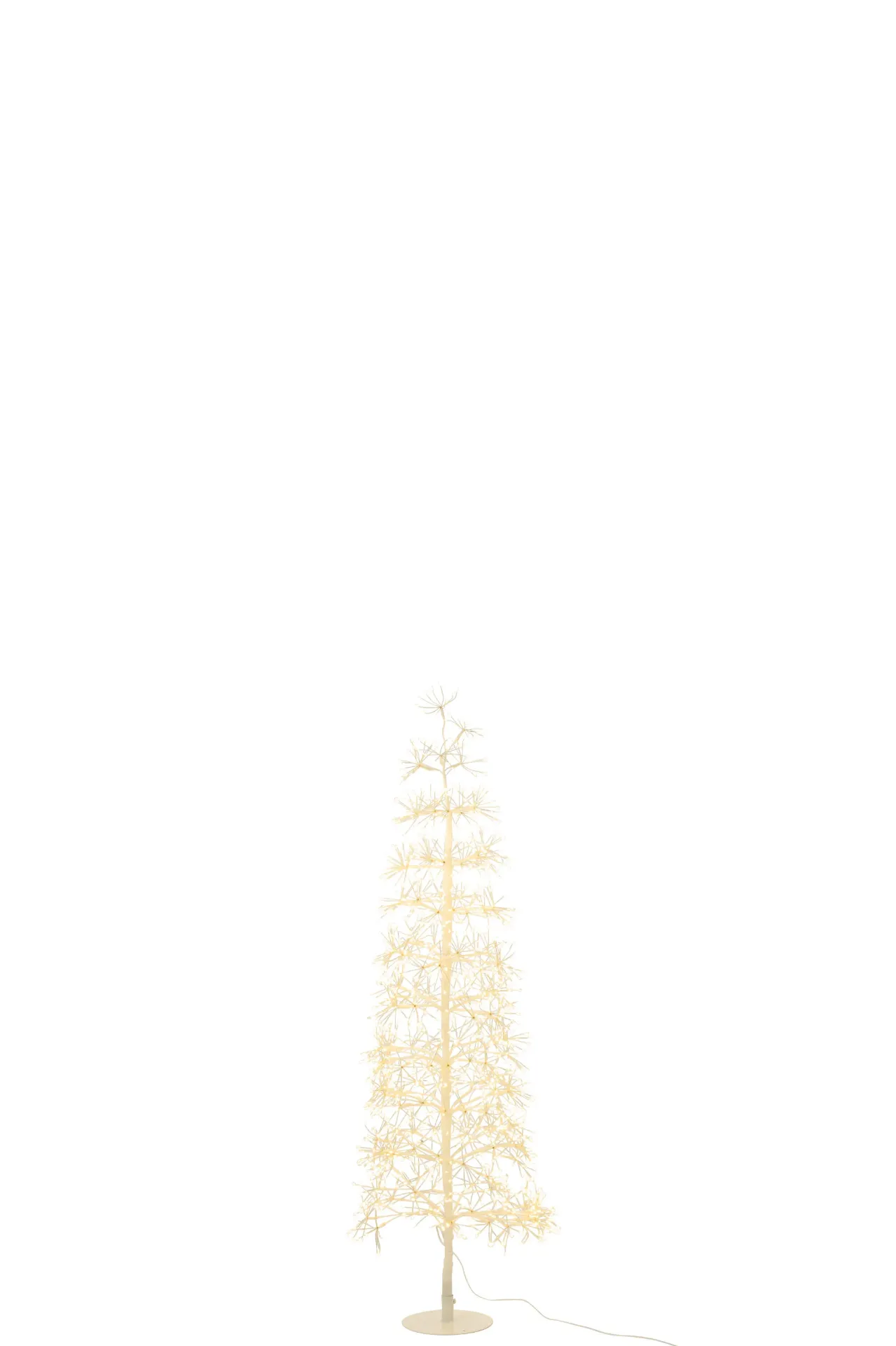 Arbre Led Lumières Blanc Chaud Fer Blanc Medium (56530) J-line