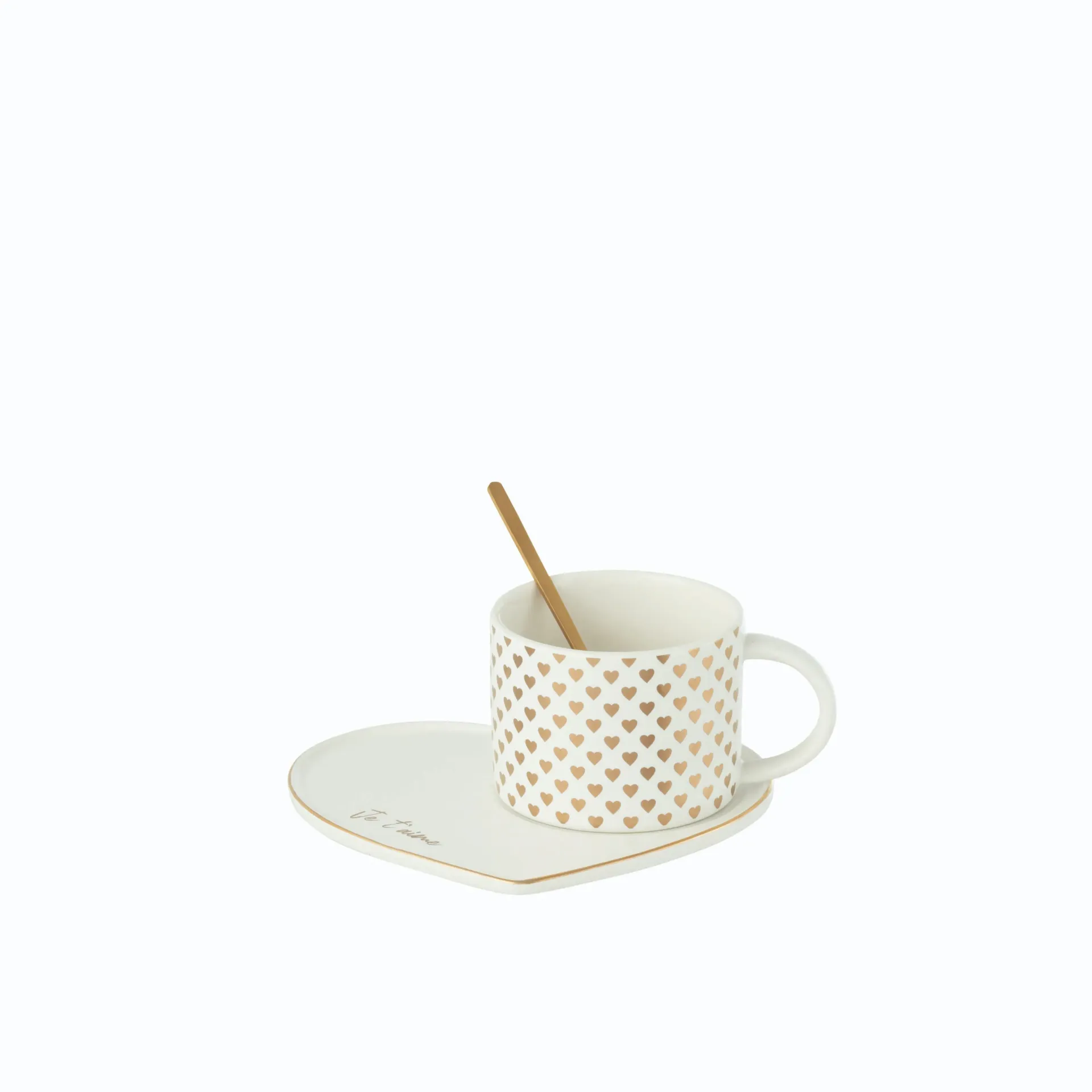 [49105] Tasse + Sous-Tasse + Cuillere Coeur J-line