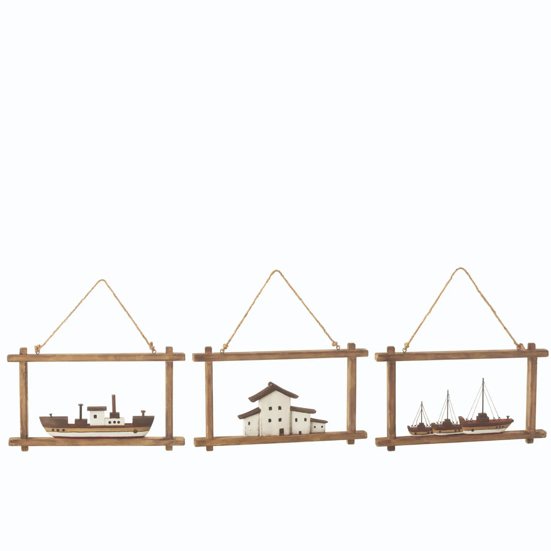 [50176-1] Décoration Murale Bateau/Maison J-Line (1)
