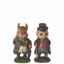 Ecureuil et hibou en costume J-Line