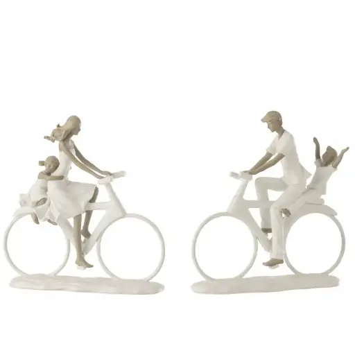 Parent avec enfant à vélo J-Line