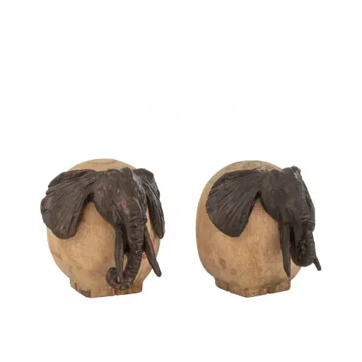 Eléphant bois naturel J-Line