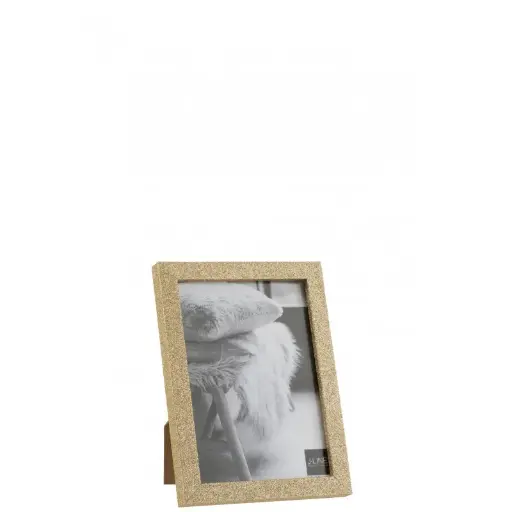 [8121] Cadre photo doré M J-Line