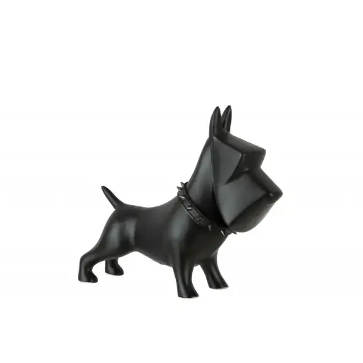 [26997] Chien céramique noir L J-Line