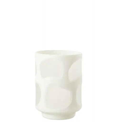 [30275] Vase taches blanc J-Line