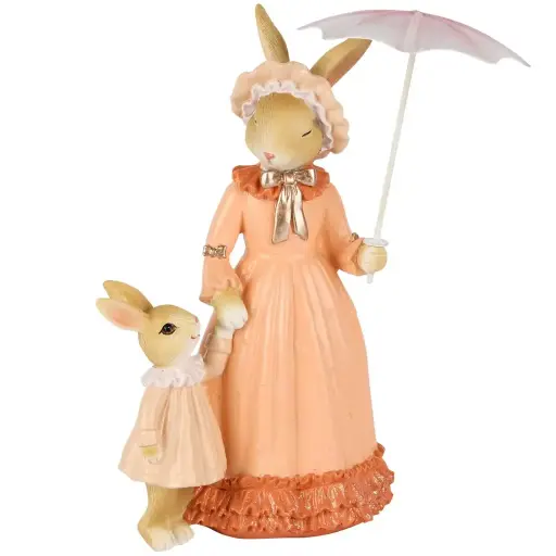 Lapin maman avec enfant Dekoratief